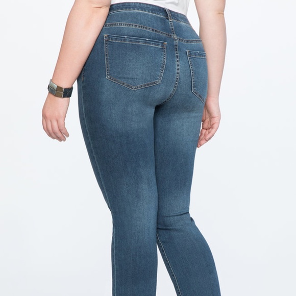 Eloquii Pearl Embellished Cuff Jean - Picture 3 of 3